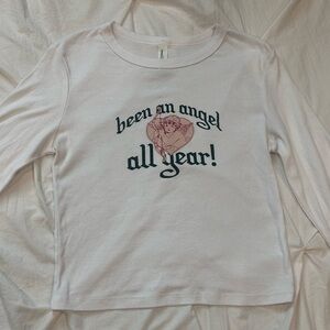 White Long-Sleeve Graphic Tee - Women